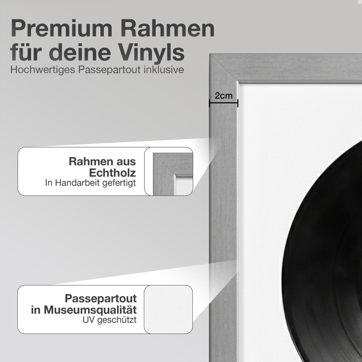 VINYL BILDERRAHMEN 40/40 2er Set - Silberfarben, Holz (40/40cm) - K-Möbel