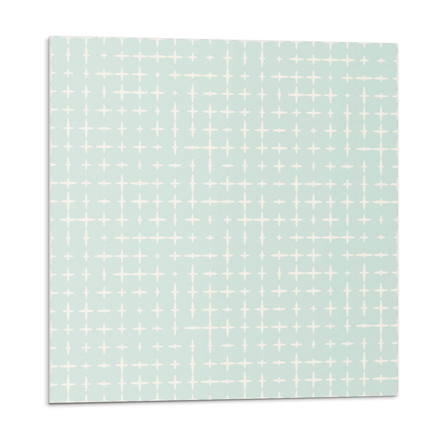 WANDPANEEL 20 Stück 20x20 cm selbstklebend Trevanis - Mintgrün, Kunststoff (20/1.6/20cm) - Wallfluent