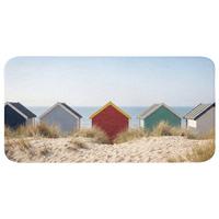 BADEMATTE Strand - Ferienhäuser - Farbenfroh - Dünen 120x60 cm - Multicolor, Textil (120/60cm) - OnlyWow