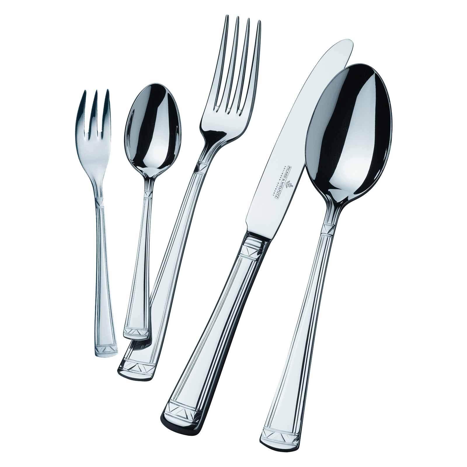 TAFELBESTECK Aradena silber 30-tlg. - Silberfarben, Metall - Picard & Wielpütz