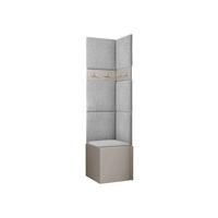 GARDEROBEN-SET Orion XXI - Kaschmir/Hellgrau, Holzwerkstoff/Kunststoff (42/186/46cm) - MIRJAN24