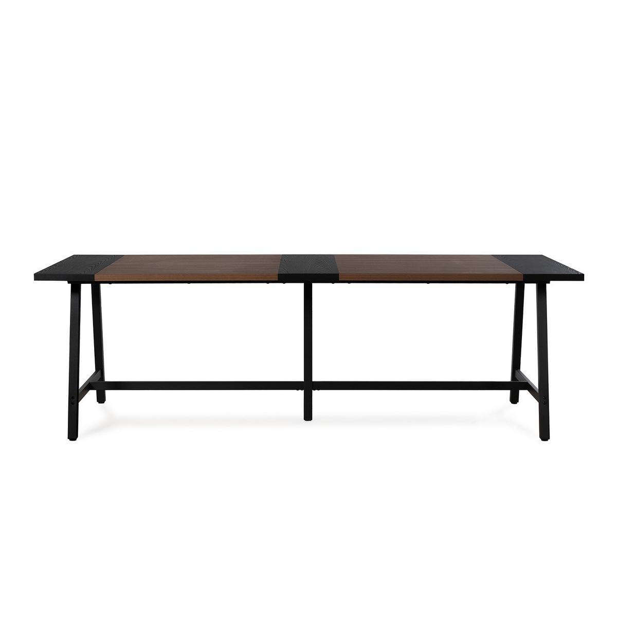 ESSTISCH Caracas Walnuss-Optik, 240 cm - Walnussfarben, Holzwerkstoff (100/240/75cm) - VS Venta-stock