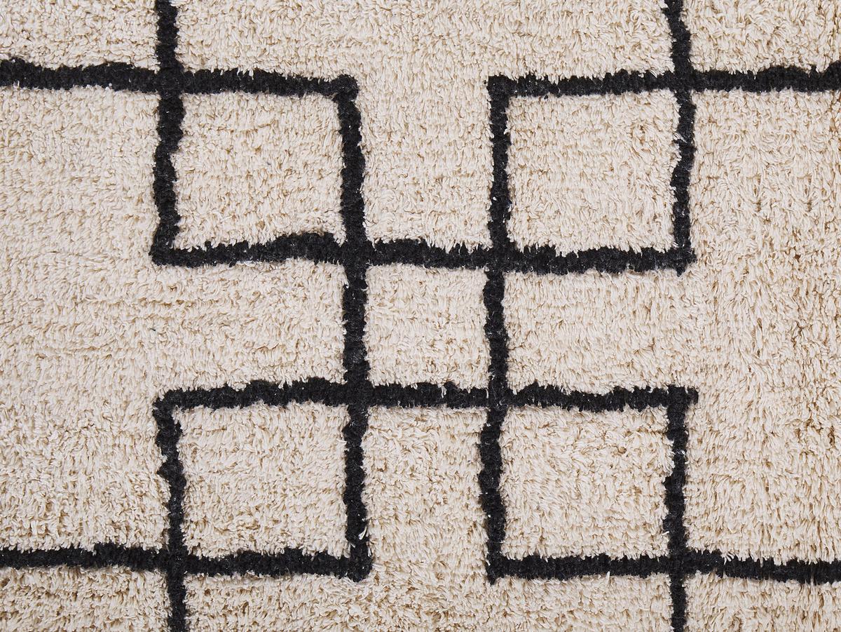 KURZFLOR-TEPPICH Turhal 200/140 cm - Beige, Textil (140/200cm) - Beliani