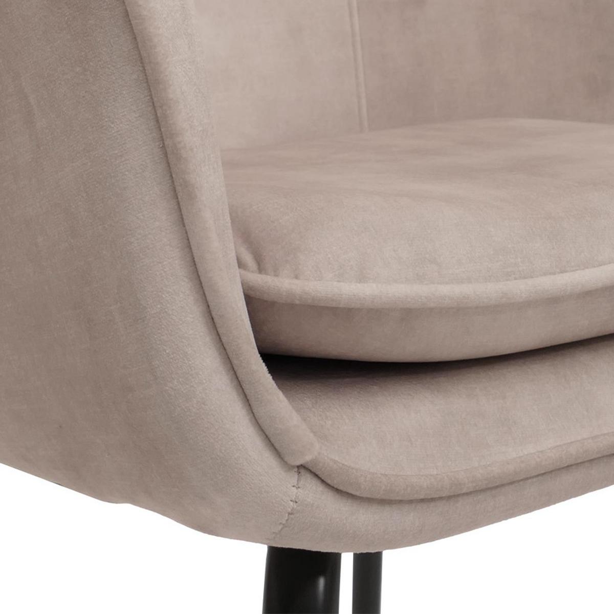 ESSZIMMERSTUHL taupe - Taupe, Textil (57/79/53cm) - MCW