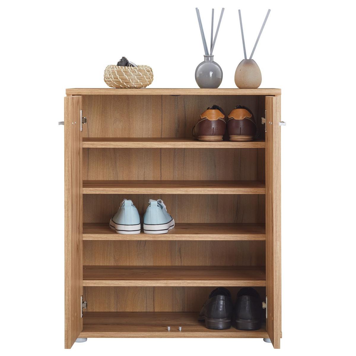 SCHUHSCHRANK LENNIS Wotan Eiche - Eiche Wotan, Holzwerkstoff (60/70/35cm) - CARO-Möbel