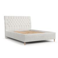 POLSTERBETT Lira 120/200 cm Creme im Neve Stoff - Creme/Naturfarben, Holz/Holzwerkstoff (120/200cm) - AltaBeds