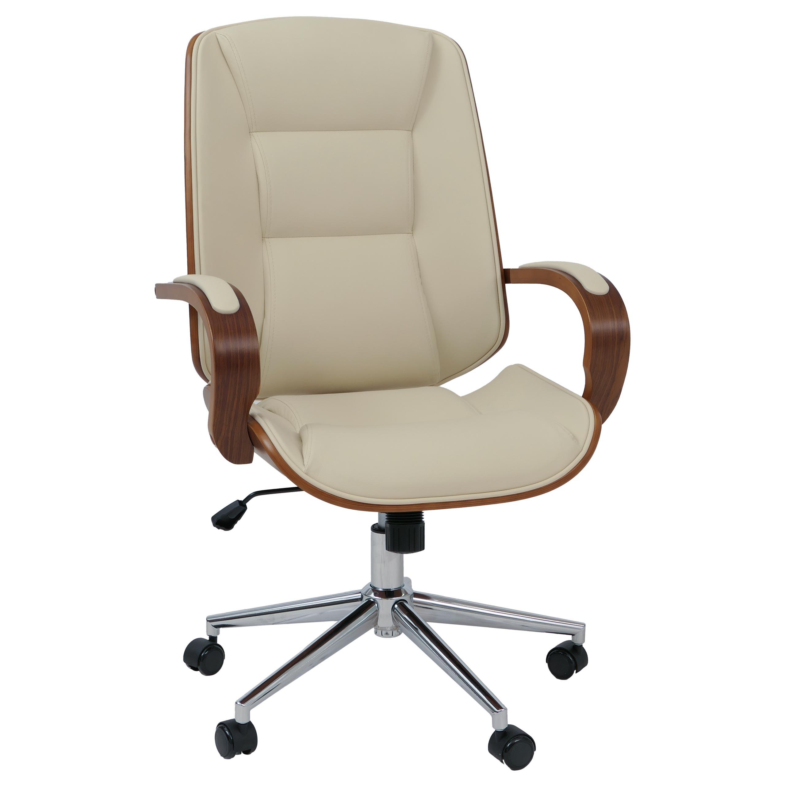 BÜROSTUHL Cremeweiß - Weiß, Textil (61/110/74cm) - MCW