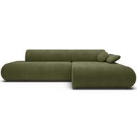 ECKSOFA Armone Olivgrün Chenille - Schwarz/Olivgrün, Kunststoff/Textil (173.5/286cm) - Selsey