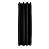 VORHANG PALERMO HxB 175x140 cm Schwarz - Schwarz, Textil (140/175/1cm) - Gardinenbox