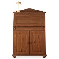 SEKRETÄR DAVID Kastanie - Kastanienfarben, Holz (38/82/117cm) - IDIMEX