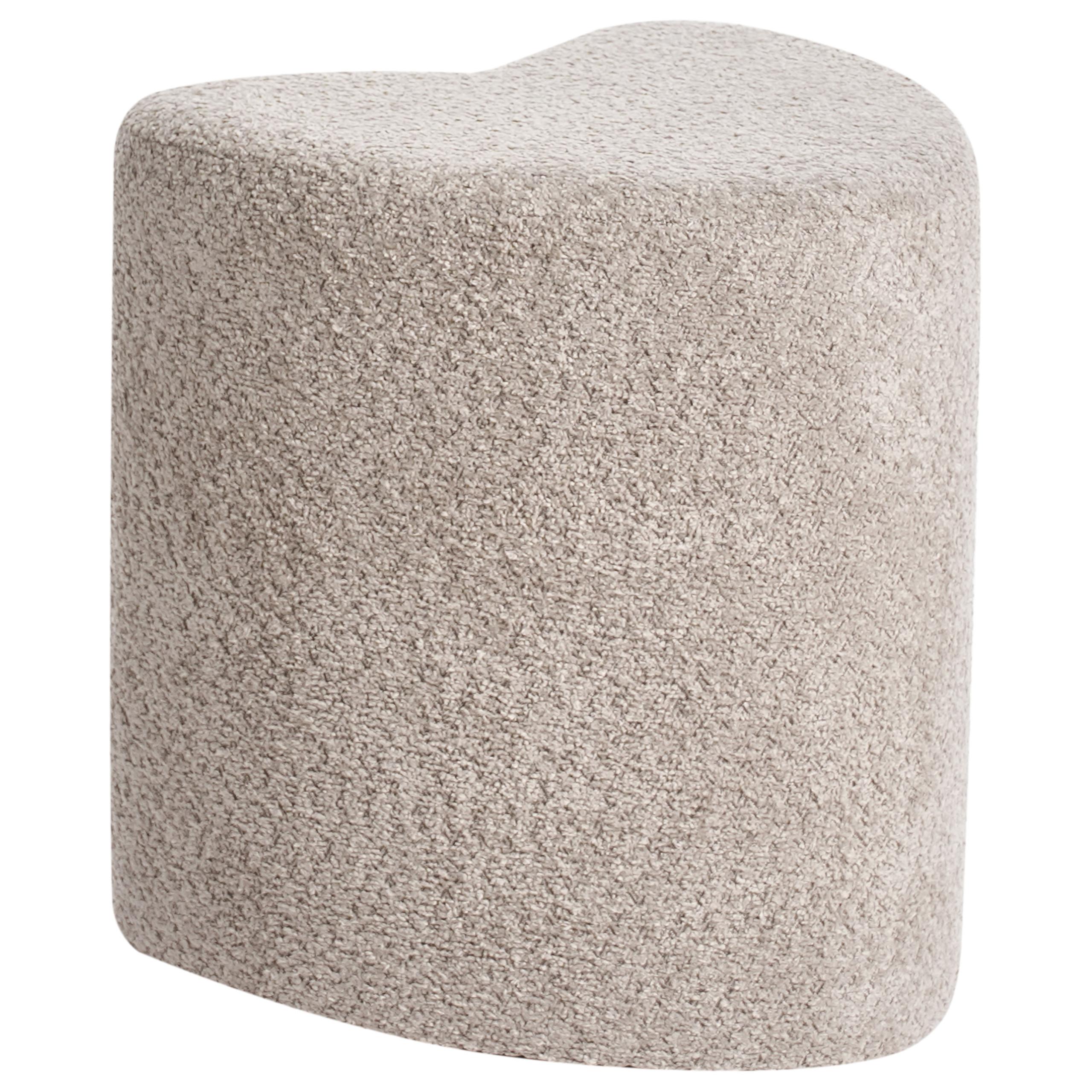 POUF Hellbraun Scotia - Hellbraun, Textil (40/44/33cm) - Beliani