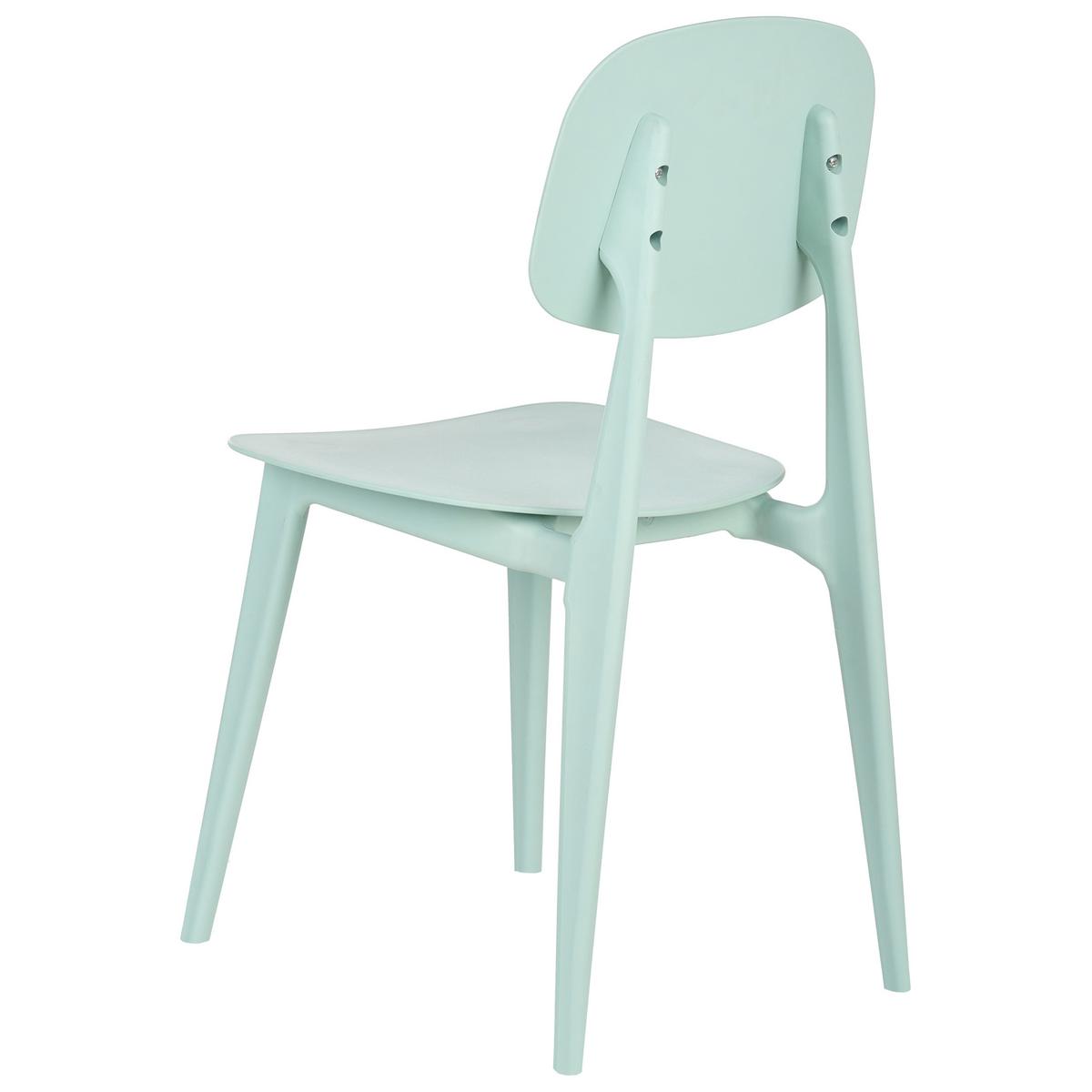GARTENSTUHL 2er-Set Mintgrün Kattavia - Mintgrün, Kunststoff (40/80/49cm) - Beliani