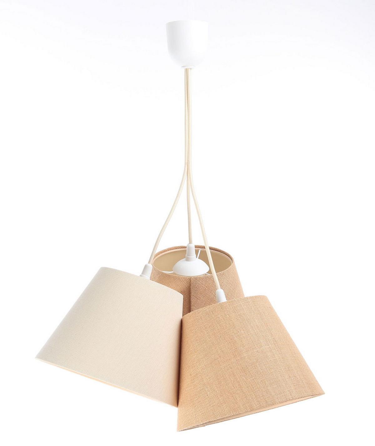 HÄNGELEUCHTE Beige 25/19 cm - Beige, Kunststoff (25/1/19cm) - ONZENO