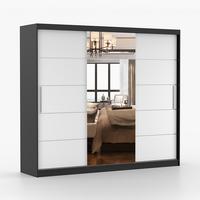 KLEIDERSCHRANK Astra 233 cm, 233/218/61, 3-türig, weiß - Weiß, Holzwerkstoff (233/218/61cm) - imoebel24