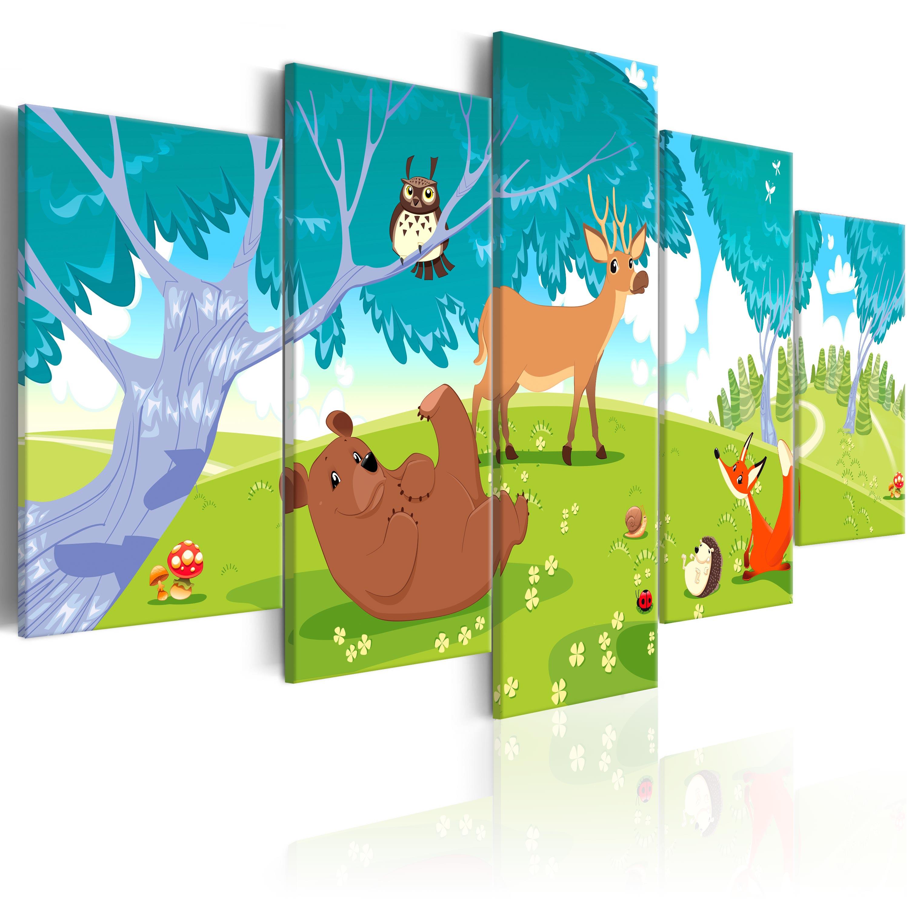 KUNSTDRUCK Bunt 100/50 cm - Multicolor, Textil (100/50cm) - KUNSTLOFT