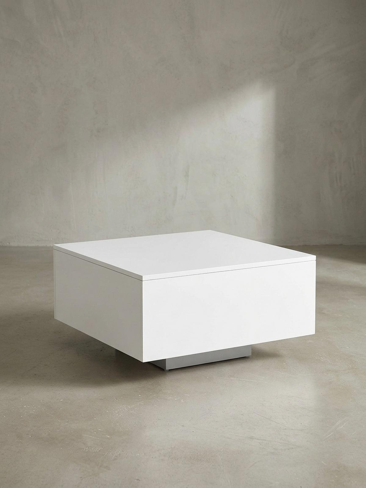 COUCHTISCH aus Holz, Puristisches Design - Weiß, Holz (60/60/35cm) - KADIMA DESIGN