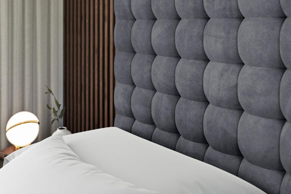 BOXBETT VIONE-Z - 140 x 200 - H4 - Dunkelgrau - Dunkelgrau, Holzwerkstoff (140/200cm) - ALTDECOR