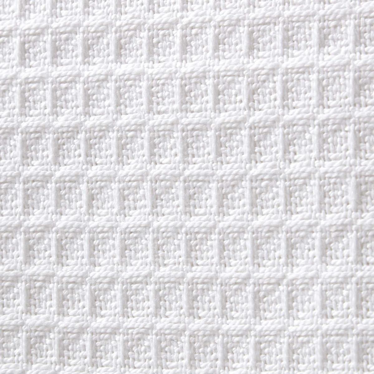 BABYDECKE Waffelpiqué 125/150 cm, Bio-Baumwolle - Weiß, Textil (125/150cm) - Homescapes