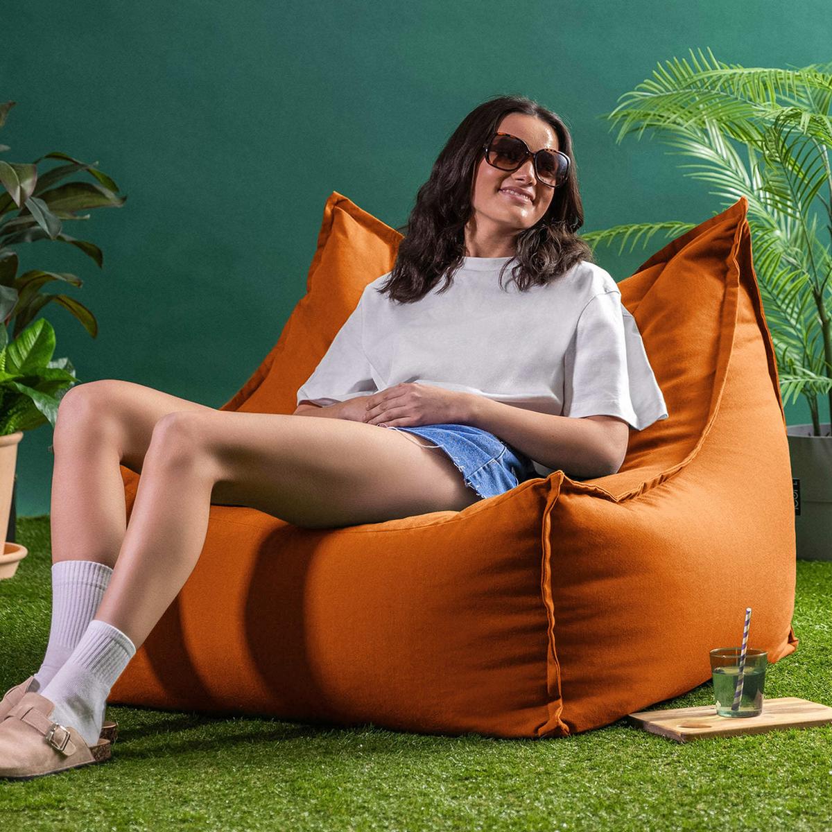 SITZSACK Outdoor Alto - Orange, Textil (94/75/94cm) - icon
