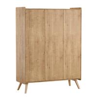 SCHRANK 3 Türen Vintage Holz - Braun, Holzwerkstoff (148.9/200/5cm) - Petits-meubles