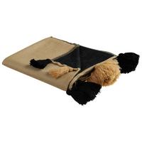 DECKE Beige Thumki 130/170 cm - Beige, Textil (130/170cm) - Beliani