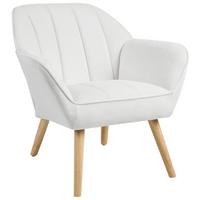 SESSEL Stoff Weiß Torud - Weiß, Textil (79/76/72cm) - Beliani