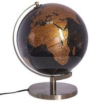 GLOBUS LED Schwarz Magellan - Schwarz/Kupferfarben, Kunststoff (23/32/23cm) - Beliani