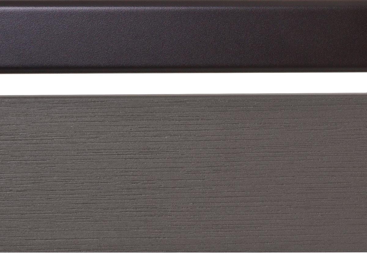 ALU MÜLLTONNEN-ZAUN Grau - Grau, Metall (100/130/6cm) - MCW
