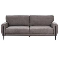 3-SITZER-SOFA Chenillegewebe Taupe Skaro - Taupe, Textil (214/87/89cm) - Beliani