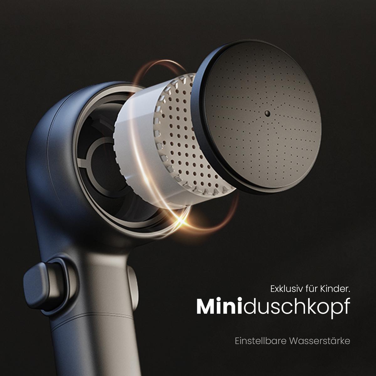 ÜBERKOPFBRAUSESET mit Handbrause Thermostat Vielseitig Anthrazit 105 / 48 cm - Anthrazit, Metall (40/113/58cm) - EMKE
