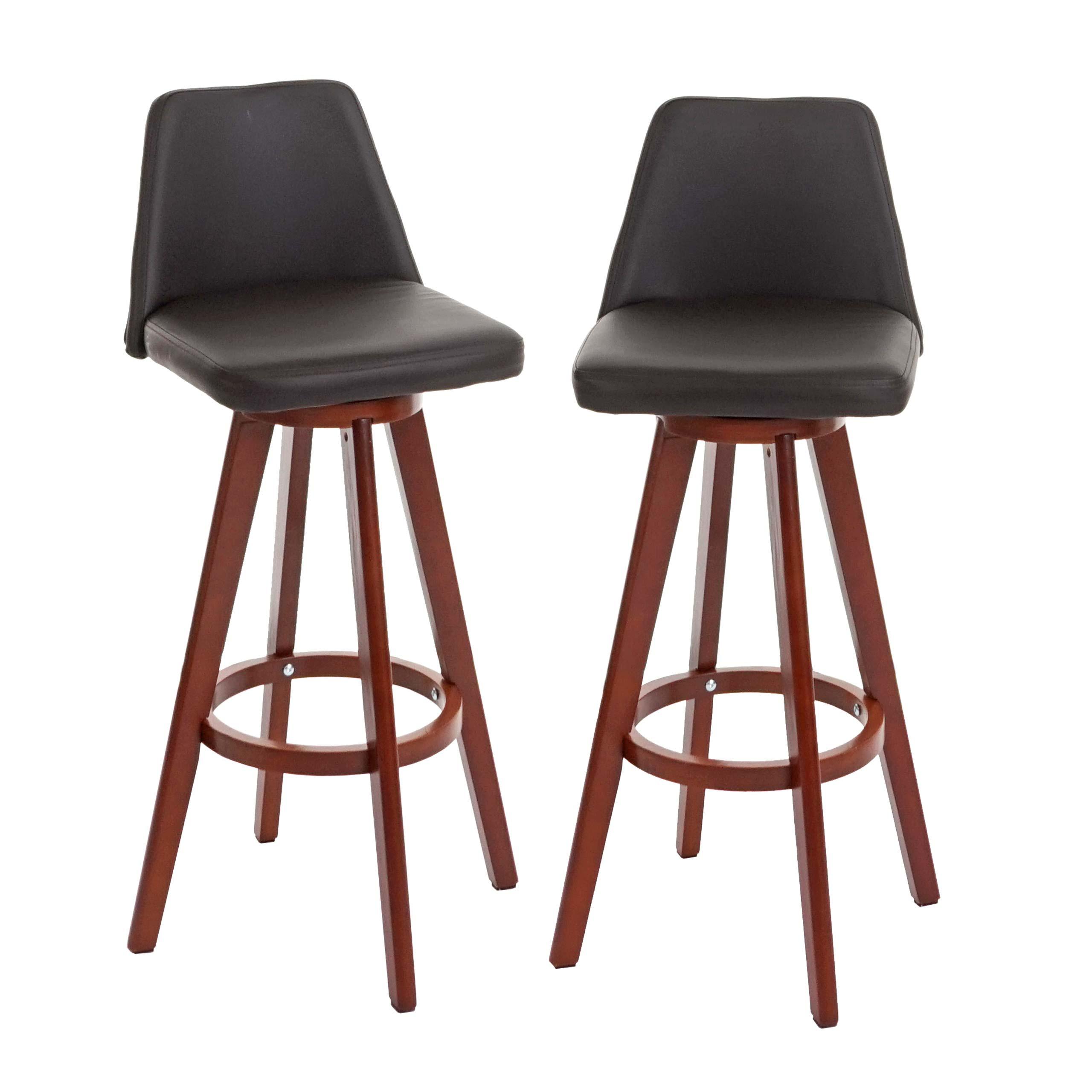 BARHOCKER 2-ER SET Braun 2er-Set - Braun, Textil (39/105/45cm) - MCW