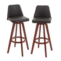BARHOCKER 2-ER SET Braun 2er-Set - Braun, Textil (39/105/45cm) - MCW
