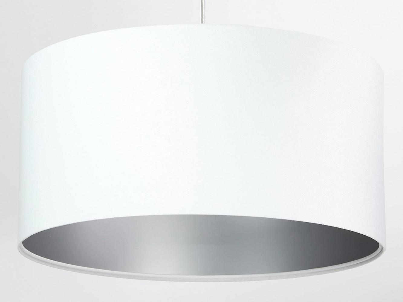 HÄNGELEUCHTE Silber 60/30 cm - Silberfarben/Weiß, Kunststoff (60/1.1/30cm) - ONZENO