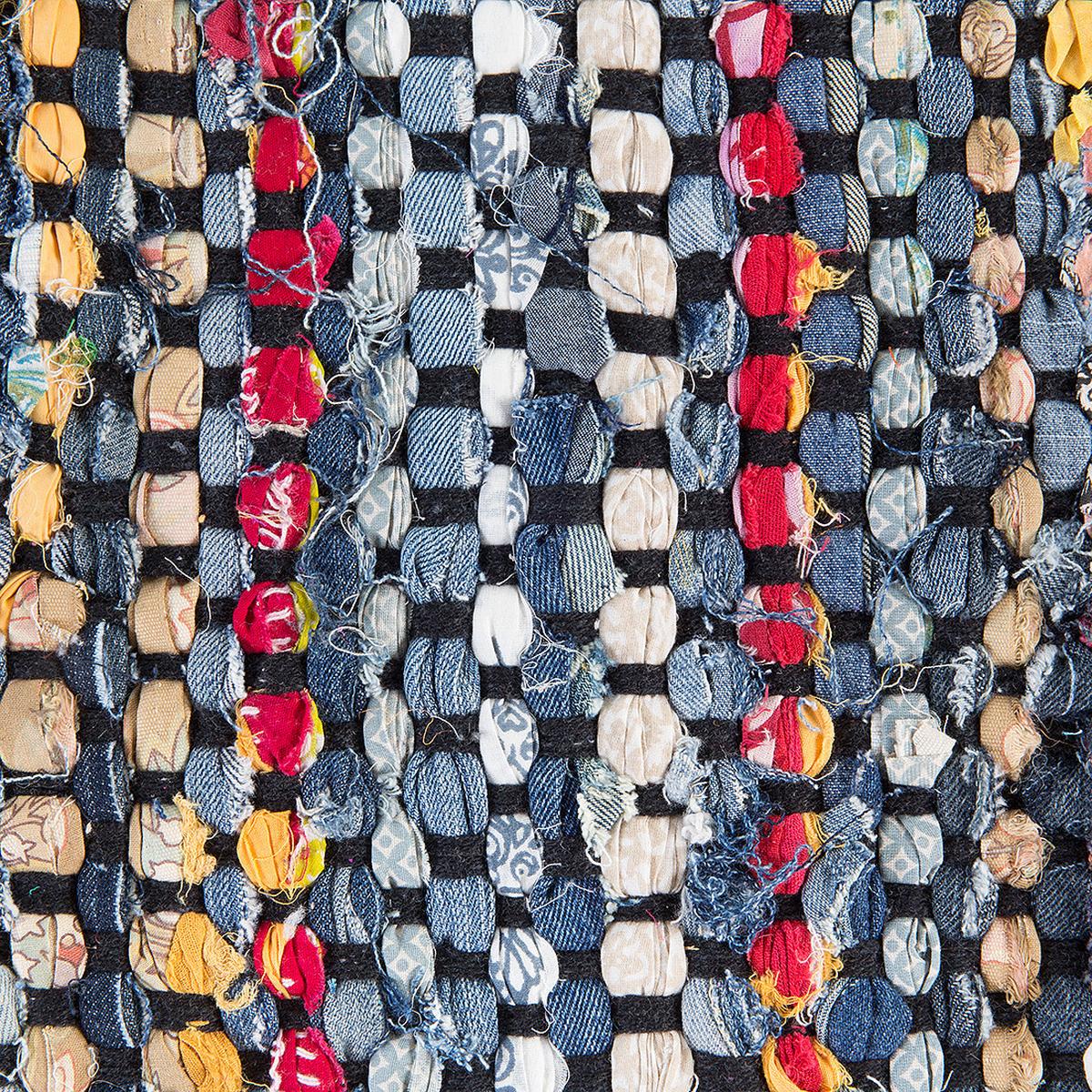TEPPICH geflochten Alanya 200/140 cm - Multicolor, Textil (140/200cm) - Beliani