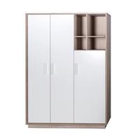 KLEIDERSCHRANK Olaf - Weiß, Holz/Holzwerkstoff (131.5/190/52.5cm) - Roba