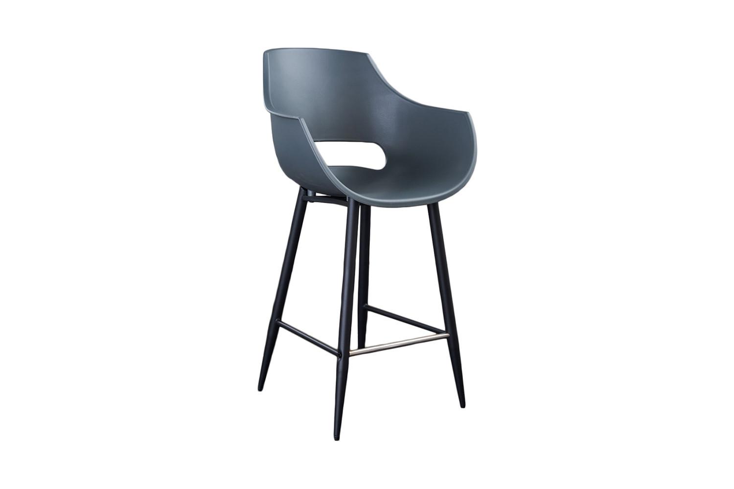 BARHOCKER ZAJA Grau Kunststoff - Grau, Kunststoff (57/114/59cm) - KAWOLA