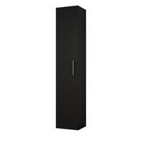 GARDEROBENSCHRANK Rosanno IVR Schwarz 40/204/40 cm – Modern - Schwarz, Holzwerkstoff/Kunststoff (40/204/40cm) - AX Living