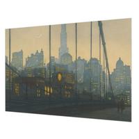 FOTOTAPETE 312x219 cm - Abendpanorama - Grau, Textil (312/219cm) - Wallfluent