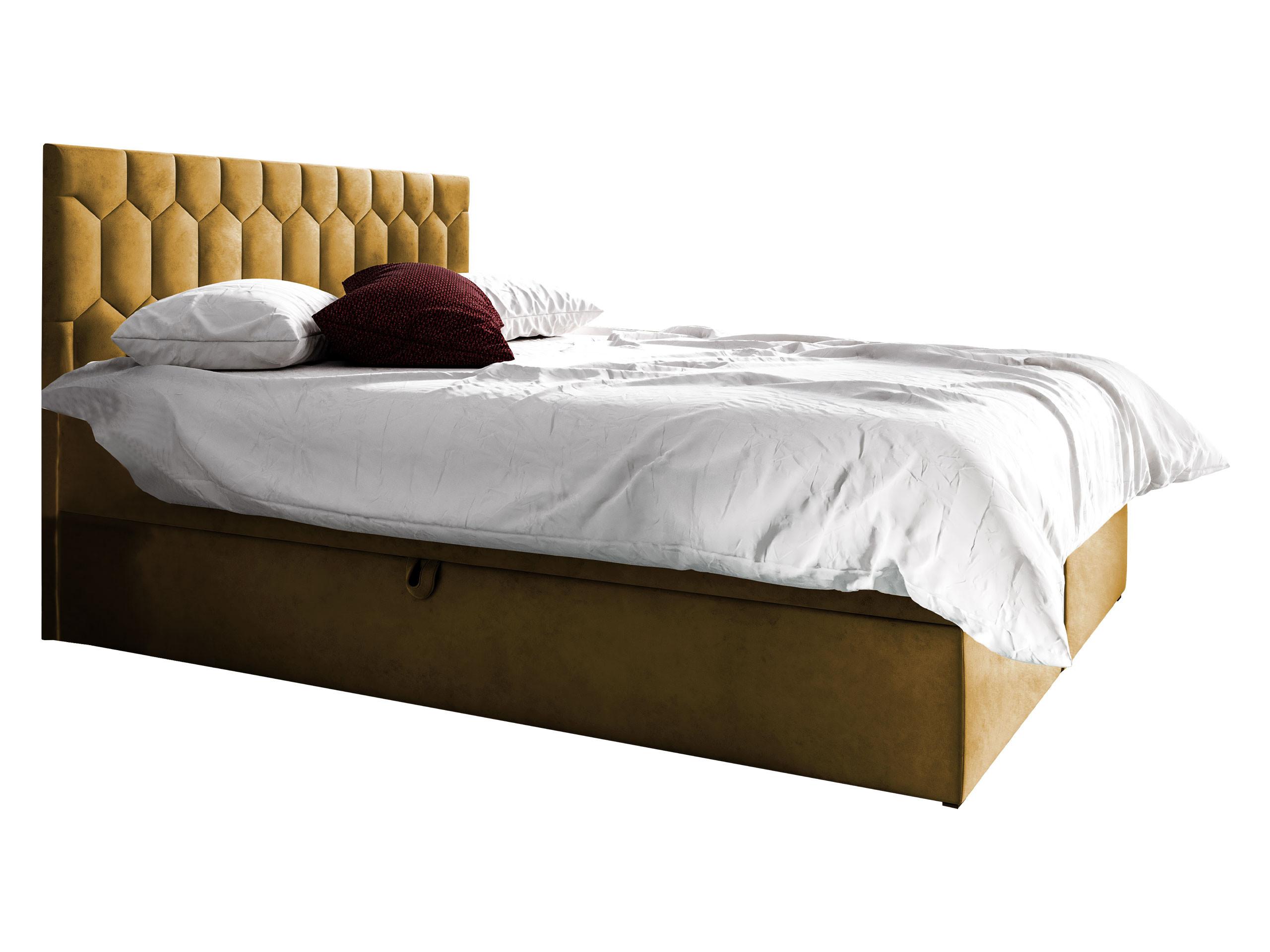 BOXBETT Top M24 - H3 - Gelb, Holz (160/200cm) - MIRJAN24