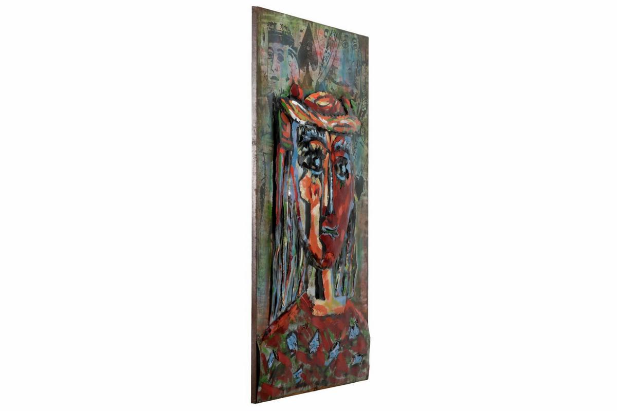 METALLBILD Bunt 60/90 cm - Multicolor, Metall (4.16/90cm) - KUNSTLOFT