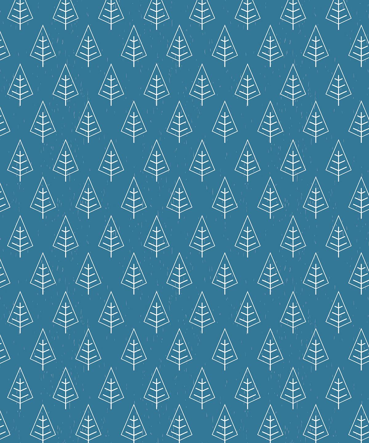 VERDUNKELUNGSROLLO 150x180 cm Bäume im Regen - Weiß, Textil (150/180cm) - TULUP