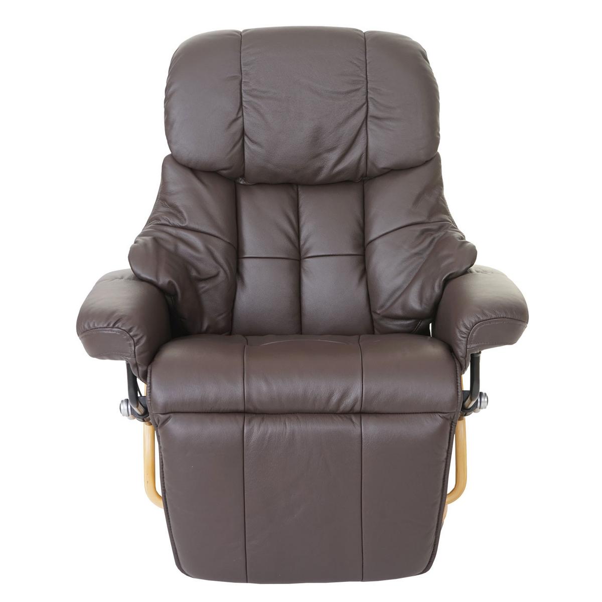 RELAXSESSEL 2 Braun - Braun, Leder (90/105/82cm) - MCA