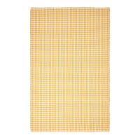 BAUMWOLLTEPPICH Vichy-Karo 110/170 cm - Gelb, Textil (110/170cm) - Homescapes