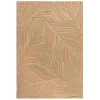 WOLLTEPPICH LEVEN, floral, Braun, 120 x 170 cm - Braun, Textil (120/170cm) - KADIMA DESIGN
