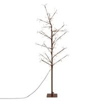 LED BAUM Outdoor Lichterbaum 150 cm Weihnachtsbeleuchtung Weihnachtsdeko 855 LEDs Warmweiß Innen/Außen - Braun, Metall (65/150/65cm) - ECD-Germany