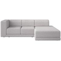 ECKSOFA Novals L-Form, 4-Sitzer, rechts 278 cm - Hellgrau/Schwarz, Holz/Kunststoff (168/278cm) - Selsey