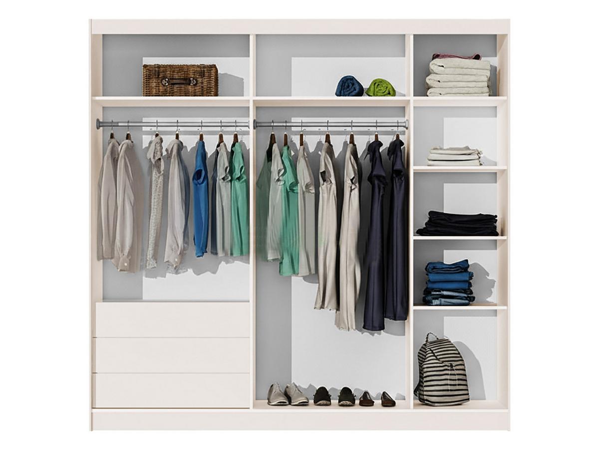 SCHIEBETÜRENSCHRANK Manhattan 226 - Kaschmir, Holzwerkstoff (226/220/65cm) - MIRJAN24