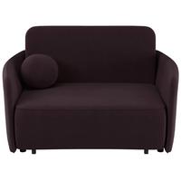 SCHLAFSOFA Paxi 145 cm - Pflaume/Schwarz, Textil/Metall (145/84/106cm) - Selsey