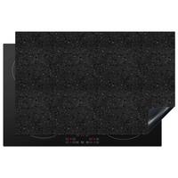 HERDABDECKPLATTE Granit - Schwarz - Grau Ceranfeldabdeckung 80x52 cm - Anthrazit, Kunststoff (80/52/0.2cm) - MuchoWow