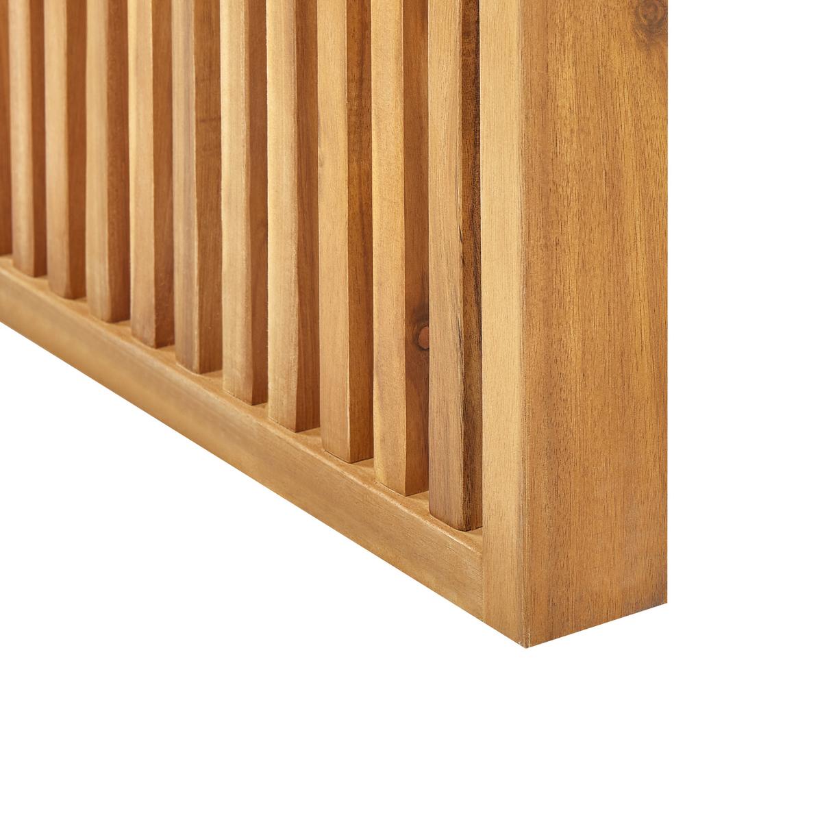 GARTENTISCH Akazienholz hellbraun 120/70 cm Bellano - Hellbraun, Holz (70/120/70cm) - Beliani